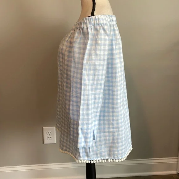 Sara Campbell Blue White Checkered Blouse - Picture 6 of 10